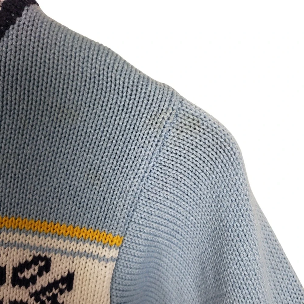 Vintage‎ Gymboree Boys Sweater Kids Blue Snowflake Knit 5 Christmas